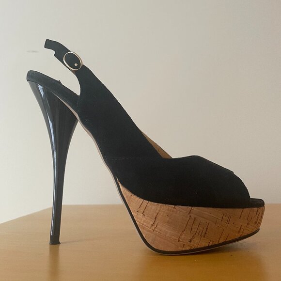 Viverre Suede and Cork Sandals - Picture 5 of 10